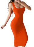 Daily suit OWLPRINCESS 2020 New Women's Sexy Vest Dress Dress Solid Color Women's Dresses