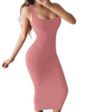 Daily suit OWLPRINCESS 2020 New Women's Sexy Vest Dress Dress Solid Color Women's Dresses