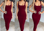 Daily suit OWLPRINCESS 2020 New Women's Sexy Vest Dress Dress Solid Color Women's Dresses